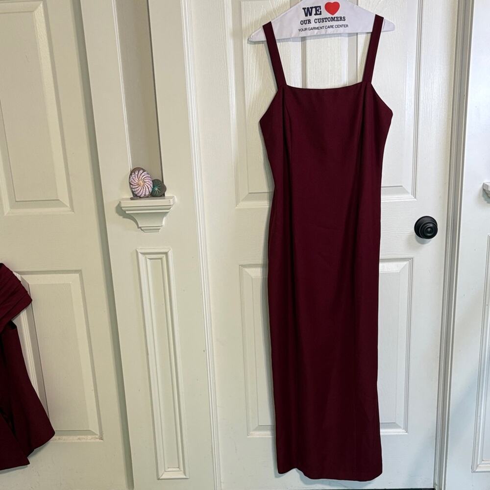 EUC Alex Evenings Deep Red Women's Evening Gown - Vintage - Picture 5 of 11